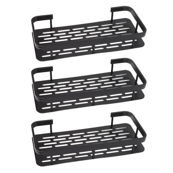 (SC)Shower Storage Shelf with Robust 3-Tier Design, Premium Aluminum Construction, Rustproof Shower Caddy for Organized Bathroom Essentials, No Drilling