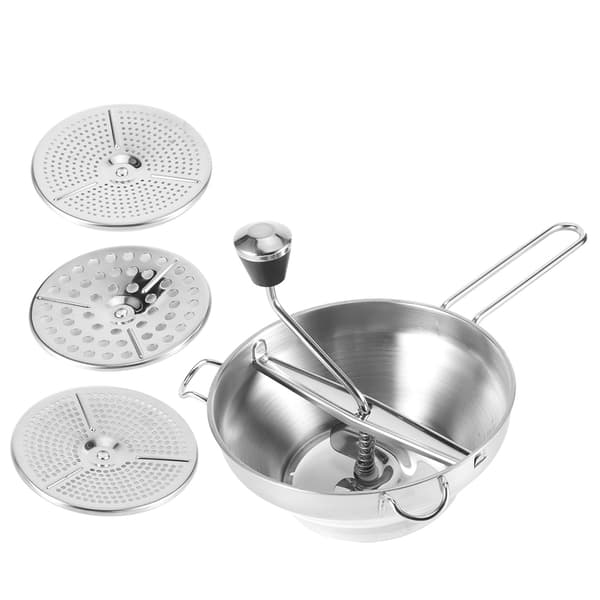 (SC) Multifunktionel manuel madmixer i rustfrit stål, salat- og grøntsagsblander til køkkenet 1.2