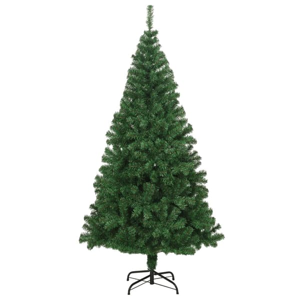 [SC]vidaXL Artificial Christmas Tree with Thick Branches Green 180 cm PVC Grön 4500