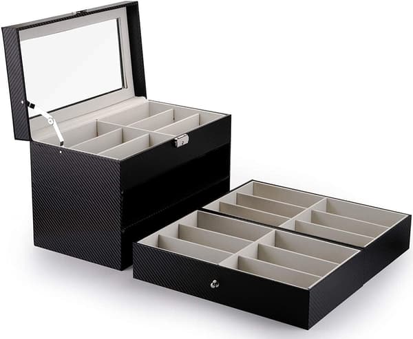 (SC) Eyeglass storage 18 pcs Svart black