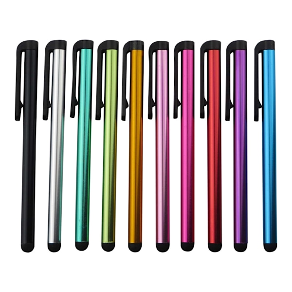 Stylus Touch Pen i metallisk färg - 10-pack multifärg Multicolor