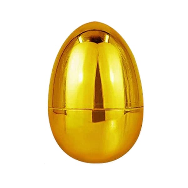 Golden Egg Plastic Easter Eggs - Surprise Fillable Eggs for Easter Egg Hunt, Basket Stuffers, and Kids' Toys Gold