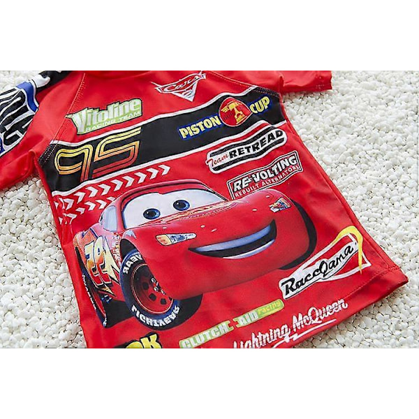 \"Autot McQueen poikien uimapuvut 3-osainen setti lasten uimapaita lasten uima-asut poikien jaettu sininen vauvan uimapuku\" (FMY) 1 XL(7T-8T) 1