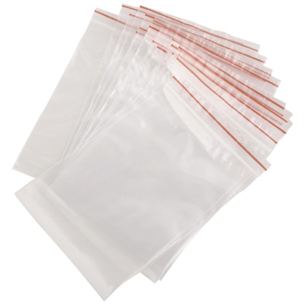 100 -Pack - 4x6cm Ziplock / Zipper bags / Zip Lock bags without writing field with suspension