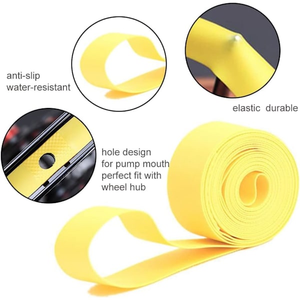 Cykelfälgtejp, Cykelslangsskydd, Lämplig cykeldäcksfoder, 4 stycken (700C/29x18mm)