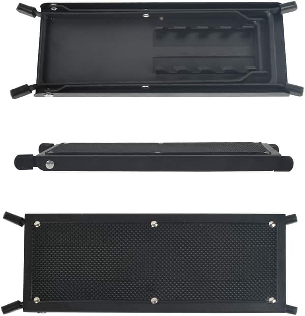 Justerbar gitarfotskammel i metall