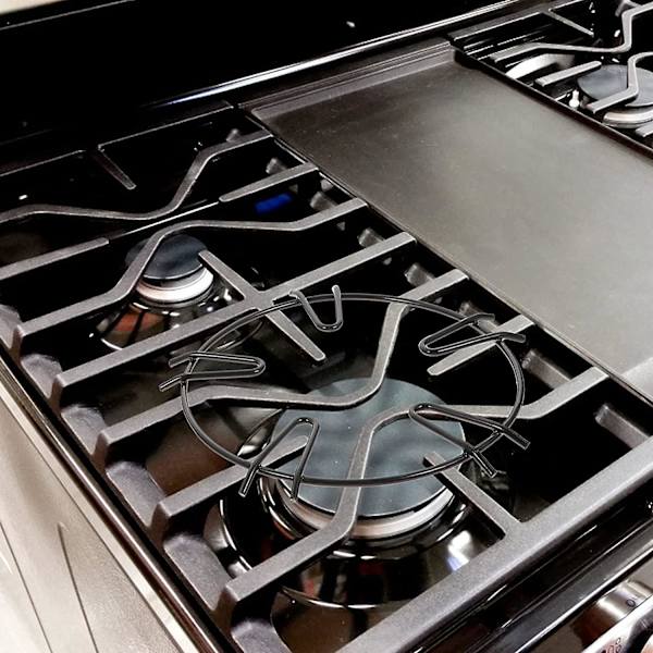 Gasfyr Rack Rustfrit Stål Wok Rack Gasfyr Tilbehør