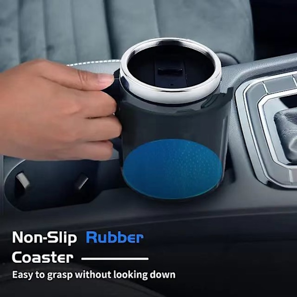 Auton mukitelineen pidennin, 2-in-1 mukitelineen pidennin säädettävällä pohjalla, monitoiminen auton mukitelineen pidennin juomien pidike Cup holder + mobile phone