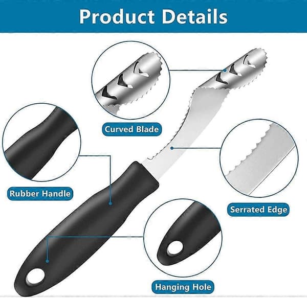 4 Jalapeño Pepper Corer Core Deseeder Rustfritt Stål Chili Corer Remover, med Serrate