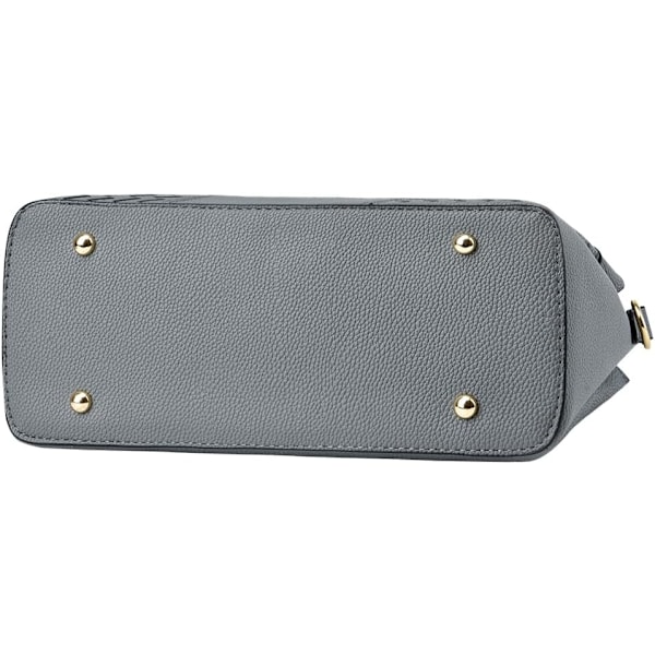 Damhandväska Axelväska Crossbody Messenger Bag Tote Satchel för Dam PU Läder Plånbok Dark Grey