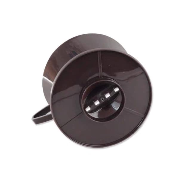 Permanent kaffefilter, nr. 4, kaffefilter til op til 4 kopper, genanvendeligt plastikfilter, brun, 1 stk.