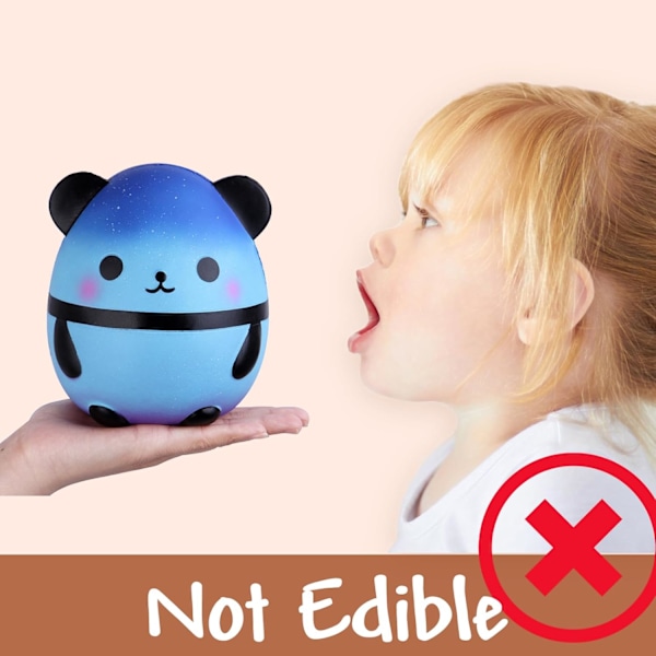 Panda Egg Jumbo Squishy Hidas Nouseva Puristuslelu Tuoksuva Kawaii Squishy Eläinlelu Lapsille Aikuisille 1 kpl