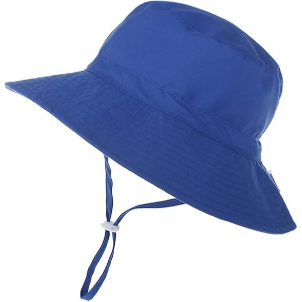Solhatt for småbarn sommer UPF 50+   Jentebøttehatt bredbremmet strandhatter for   gutter 0-7 år 2-pakning