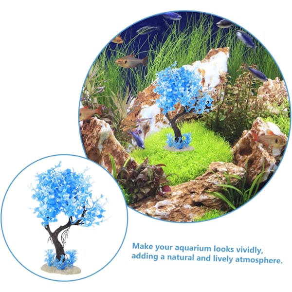 Akvariedekoration simulering vandplanter kæledyr forsyninger krybdyr landskab fiskebeholder landskab dekorationer simulering planter