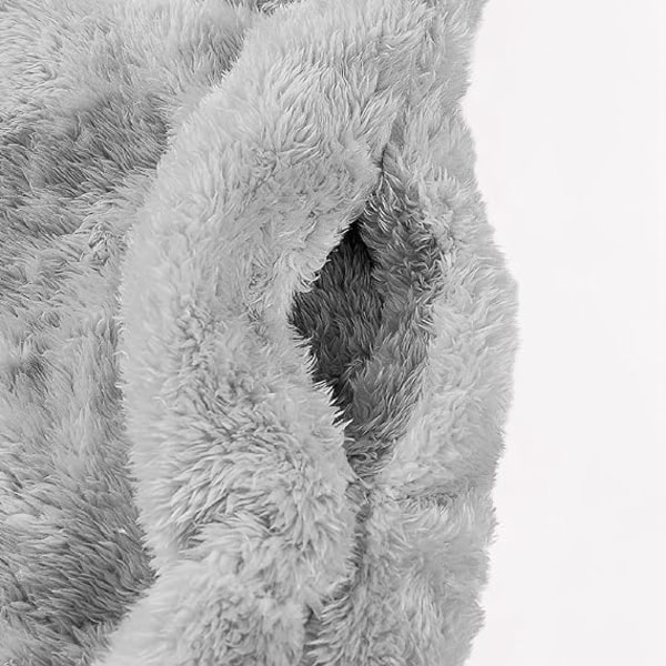 Dame grå fleece frakke Langærmet hættetrøje /L gray L