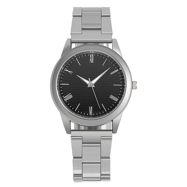 Clean Classic Men's watch stylish with metal bracelet - Several colors Black