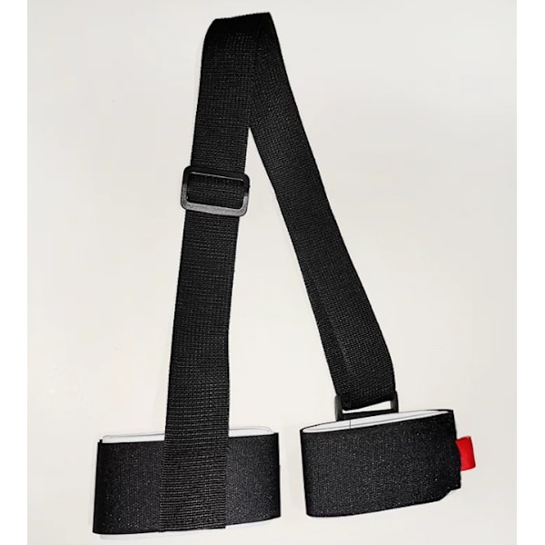Snowboardholder - Udendørs Sports Ski Bindinger Håndholdte Snowboard Fastgørelsesstropper Velcro Dobbeltbrætstropper black