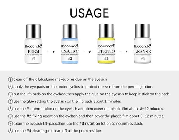 Permanent fransböjningskit - Ögonfranslyft - Lash Lift