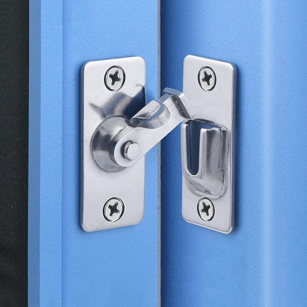 Rettvinklet låsespenne (304-liten 90 graders dørspenne (vanlig modell)) vit