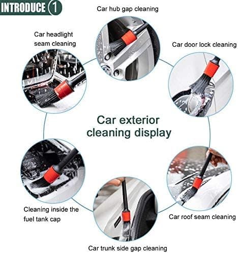5-pack Bildetaljeringsborste Set