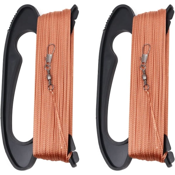 Dragesnelle Fly Kite String med viklebrett Fly Kite Line 100 m 2-pakning (svart)