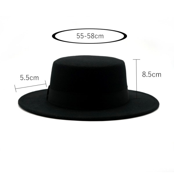 Fedorahatt för män, Filthatt Trilby för kvinnor, Bredbrättad Panamahatt Unisex