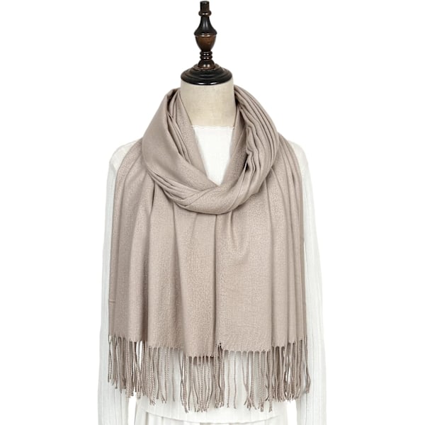 Dames Sjaal Pashmina Sjaals en Wraps voor Bruiloft Sjaals voor Vrouwen Winter Light Khaki