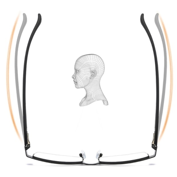 Business læsebriller Ultralight stel SORT STYRKE 200 sort sort Styrke 200 Strength 200