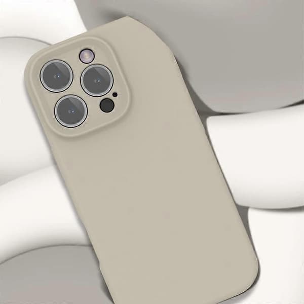 Skal för iPhone 16 Pro Max PC+Flytande Silikon Skyddande Mobilskal med Mikrofiberfoder