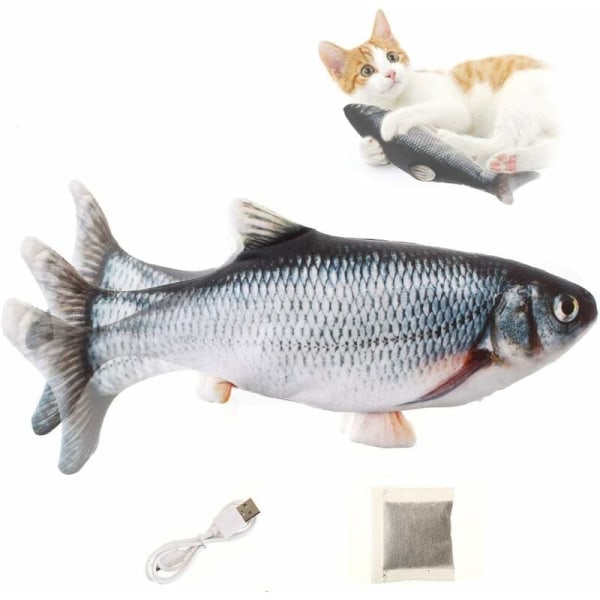 Jumping Fish (crucian carp+cat mint+USB-ladekabel) vit