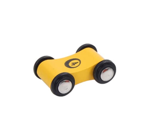 Træhastighedsrutsjebane Træk Tilbage Mini Bil Engros Børns Tidlige Pædagogiske Intelligens Brætspil Legetøj Yellow