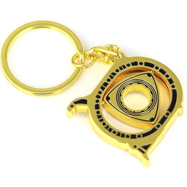 Spinning Rotor Nøglering Kreativ Bil Fans Autodele Model Wankel Rotationsmotor Nøglering Nøglering Kæde Nøglering Nøgleholder. gold