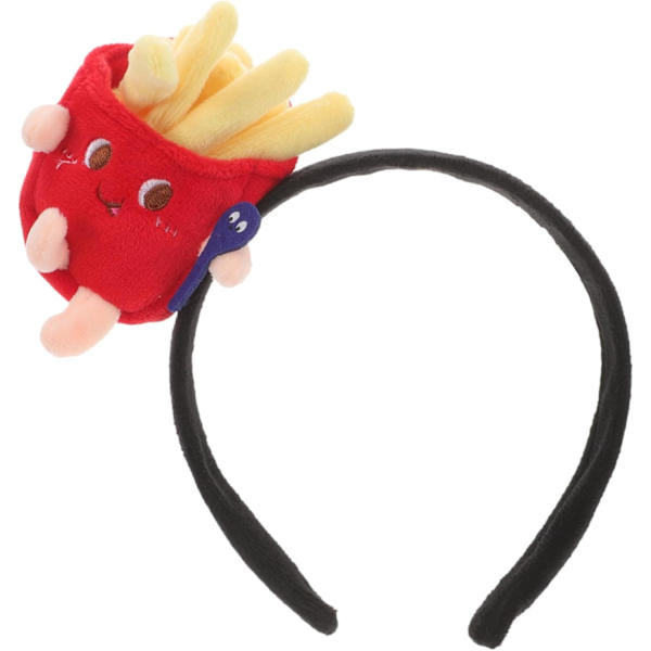 Pommes Frites Pandebånd Tegneserie Sjov Hovedbeklædning Sød Chip Form Hårbånd til Fest Kostume Tilbehør