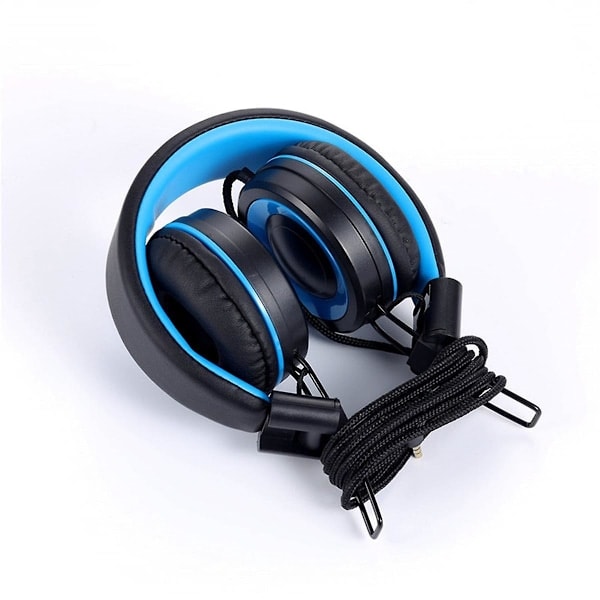 Barnhörlurar Headset Trådbundna Färgglada Portabla Surfplatta Telefon för Online-lektioner Hörlurar