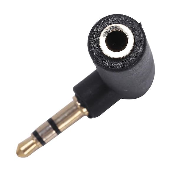3,5 mm han til hun vinkel stereo stik adapter \"L\" form ret vinkel