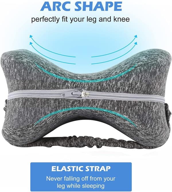 Side Sleeper Rullestol med Memory Foam-pute for Gravide Kvinner, Benputer