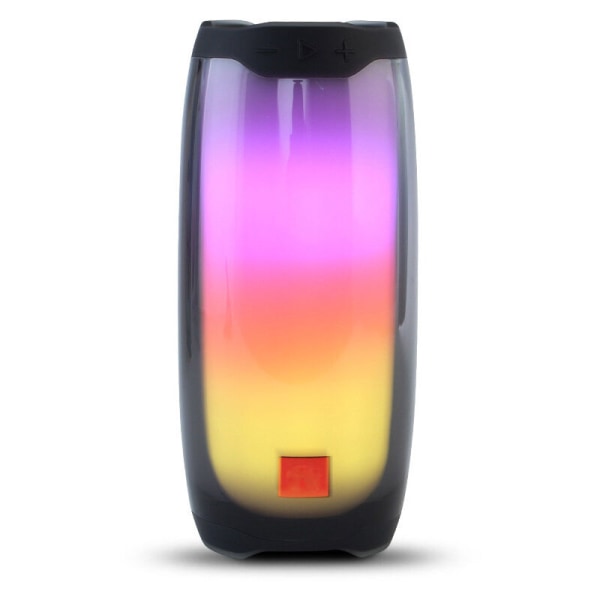Glow bærbar Bluetooth-høyttaler Svømmebasseng og strand vanntett (svart) vit
