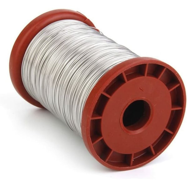 24 # rustfrit ståltråd special beeware (1 kilogram af 24 # rustfrit ståltråd) vit