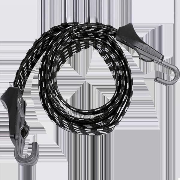 2 stk 3-i-1 Multifunksjonell Elastisk Fastgjøringssnor med Haken (68cm)