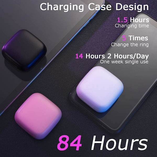 Bluetooth Fjernbetjening Scrolling Ring, til TIKTOK Sidevender Trådløs Fingerspids Gadget Udløser Klikker Genopladelig Selfies Pink