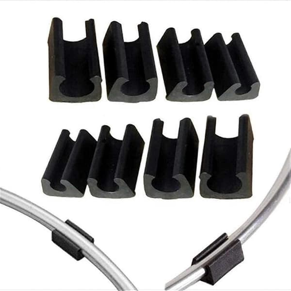 32 stk. Stol Fod Glider Rør Endeprop Bufferprop Stopper Møbel Gulvbeskytter U Form Plast Stolpropper (10mm, Sort)