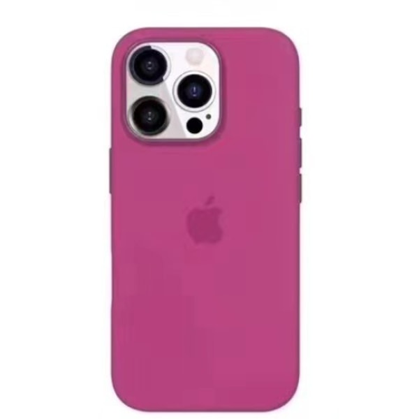 Sopii iPhone 16 -sarjan nestesilikoonista matkapuhelinkuorelle, yhteensopiva MagSafe-matkapuhelinasetin kanssa, jossa on värähtelyääni-animaatio Full Moon Red iPhone 16plus
