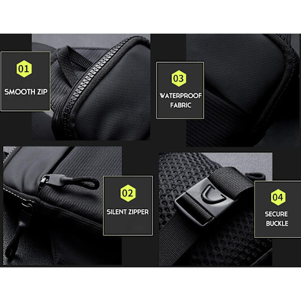 Bröstväska, midjeväska, crossbody-väska