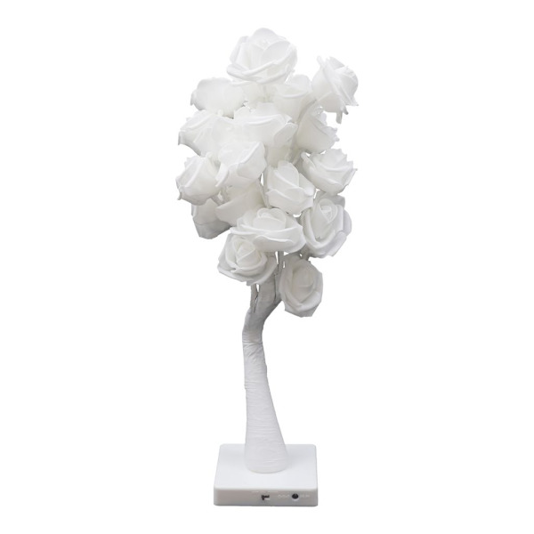 LED Bordlampe Rose Form Blomstrende Rose Lampe