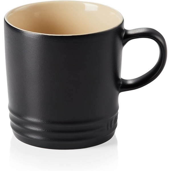 Stentöj Kaffeemugg, 350 ml, Cerise Matte Black 350 ml