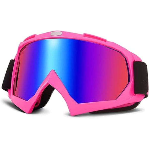 Dirt Bike Goggles Motocross Goggles Glasögon Anti UV Ridglasögon pink