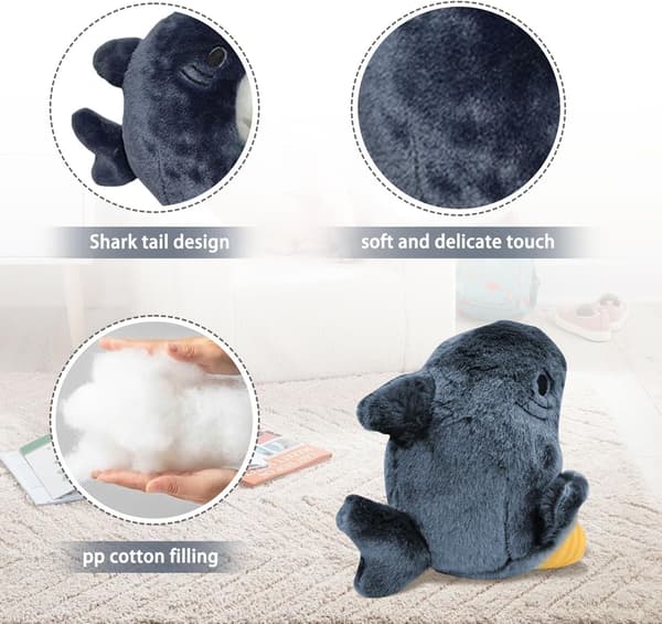 Koselig kosebamse i form av en hai-katt