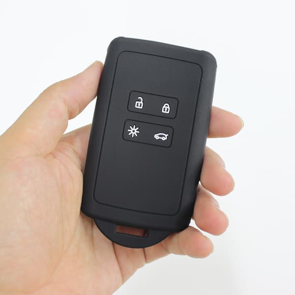 (Svart) Biltillbehör kompatibelt med Renault Smart Key