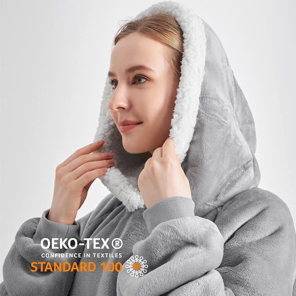 Wearable Blanket Hoodie til Kvinder, Mænd og Børn