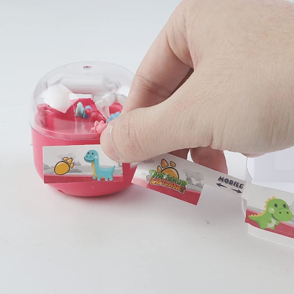 Barnens mini-klorgrepp, leksaksgrepp, dinosaurie-prisspel, miniatyrartiklar, födelsedagspresenter för pojkar och flickor, fingrarleksaker red